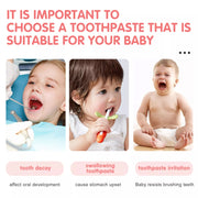 ALIVER Peach Flavor Foam Toothpaste for Kids, 60ml