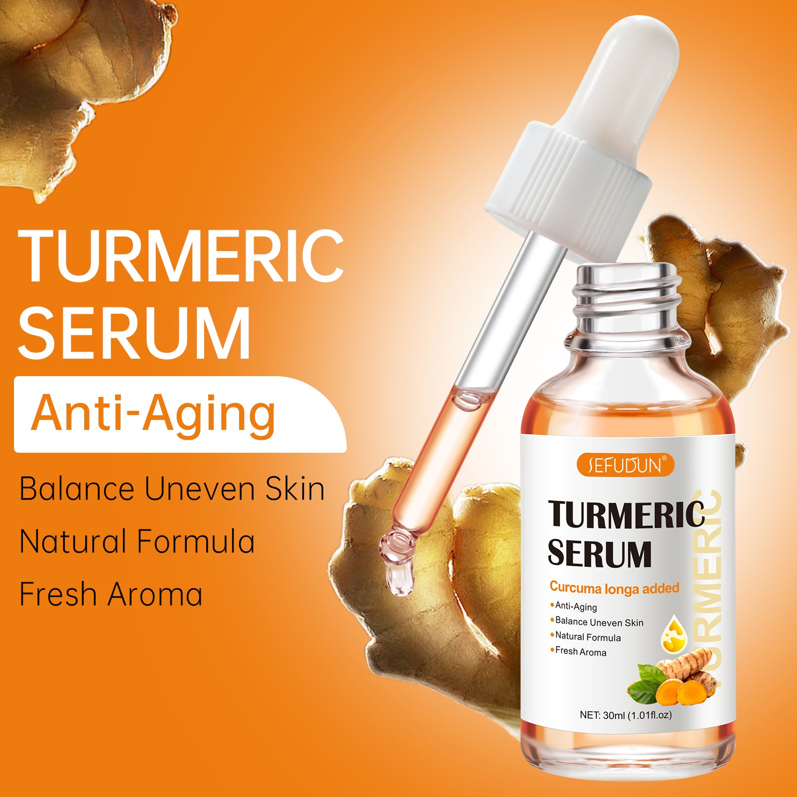 SEFUDUN Turmeric Serum for Dark Spots, 30ml