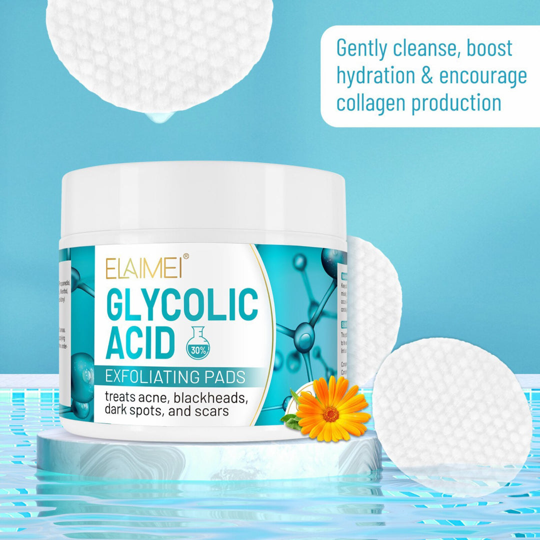 Elaimei Glycolic Acid AHA Chemical Peel Pads for Facial Skin
