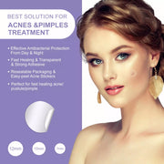 Elaimei Removal Acne Pimple Patches Plasters Face Skin Dot Stickers Cover Treatment Hydrocolloid Spot Blemishes Comedone Remover Cleaner (24 pcs )