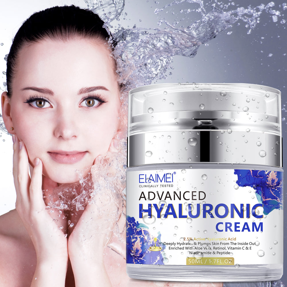 ELAIMEI Pure Hyaluronic Acid Cream for Face, 50ml