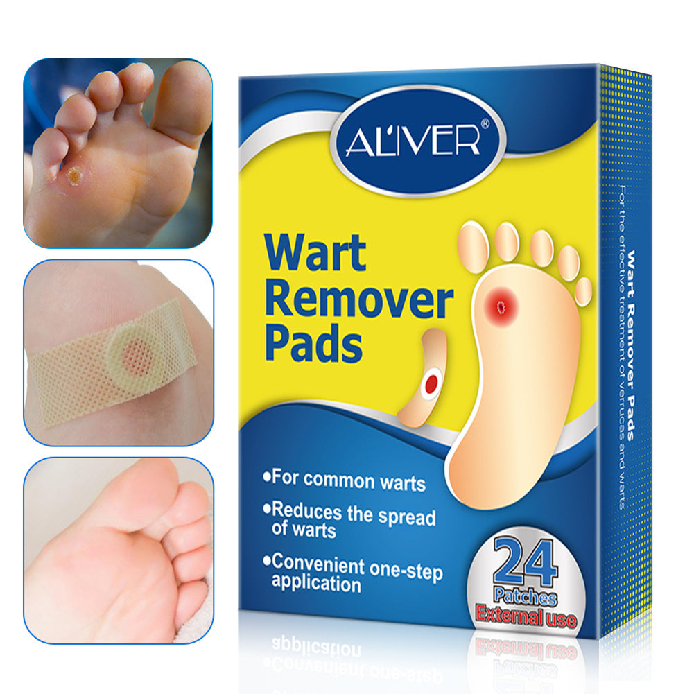 Aliver Foot Corn Wart Remover Pads 24pcs Plasters