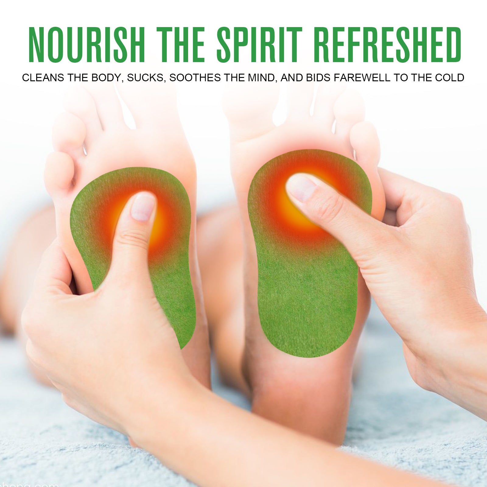 SEFUDUN Wormwood Ginger Detox Foot Patches, 16pcs