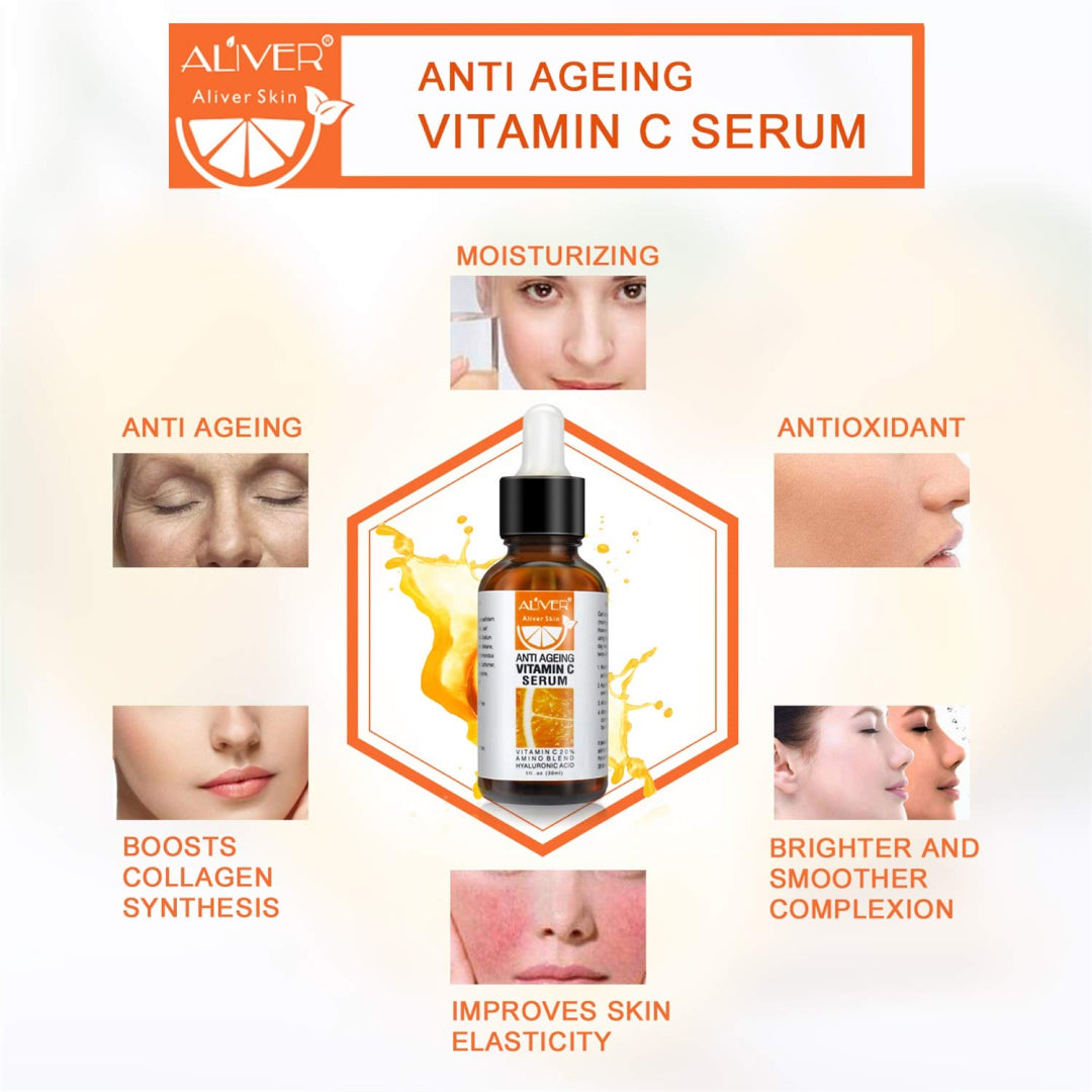 Aliver Vitamin C Serum Moisturizer for Face Skin