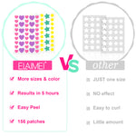 ELAIMEI Stars + Heart Pimple Patches, pack of 156pcs