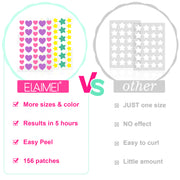 ELAIMEI Stars + Heart Pimple Patches, pack of 156pcs