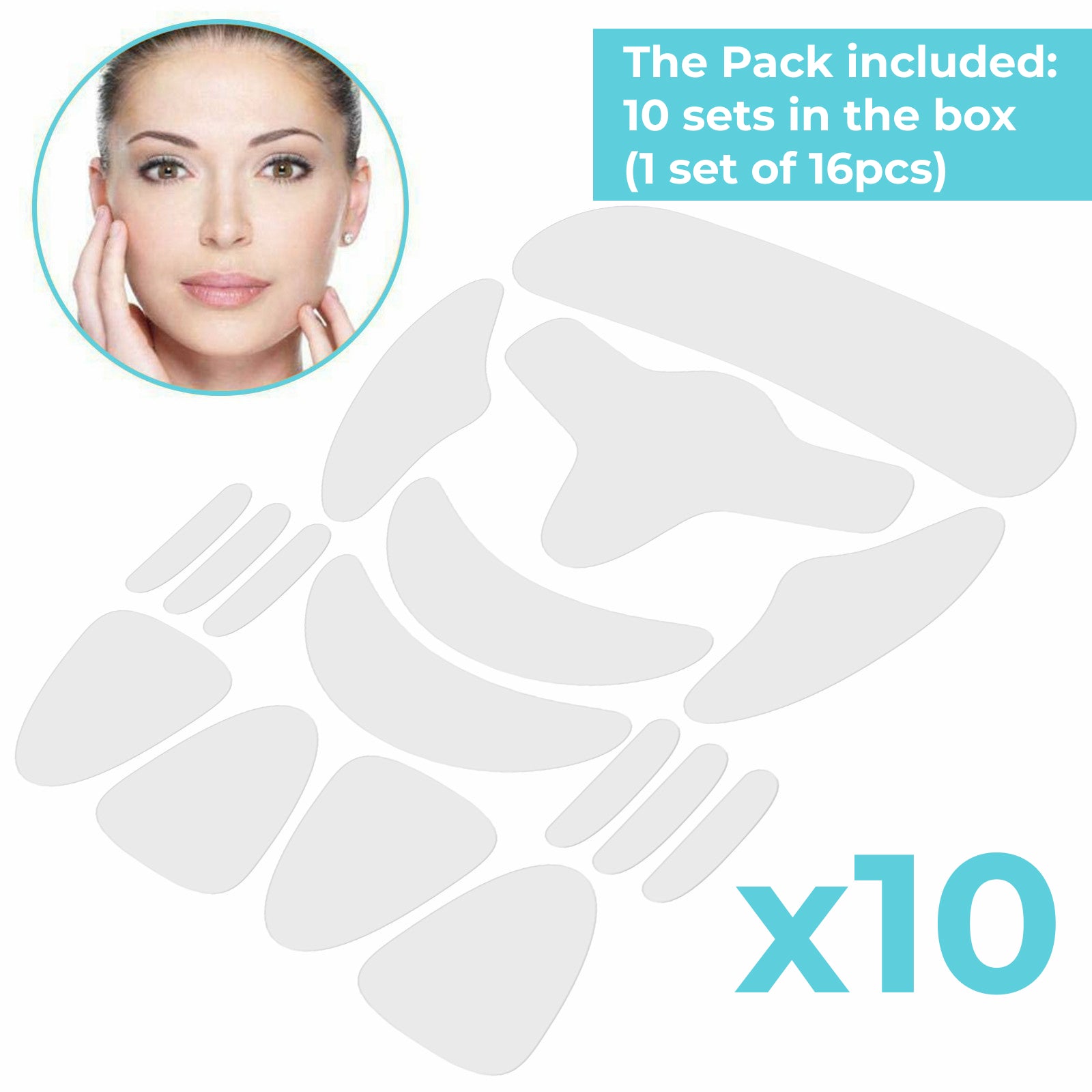 SEFUDUN Face Smoothing Wrinkle Patches, 160pcs