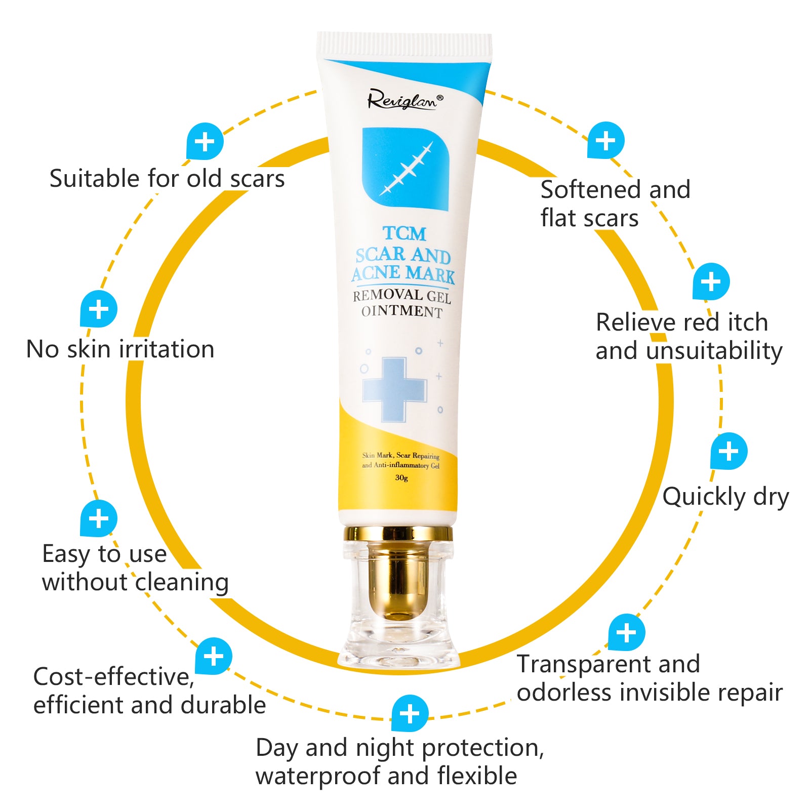 REVIGLAN TCM Scar And Acne Mark Removal Gel Ointment, 30g