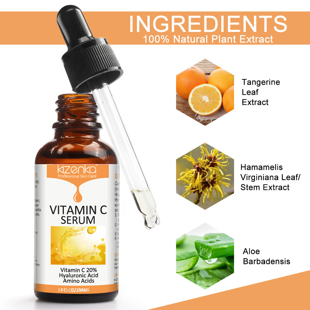 Kizenka Pure Vitamin C Serum for Face & Body, 30ml