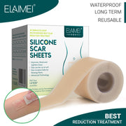 ELAIMEI Silicone Scar Removal Sheets, Roll Tape 3m