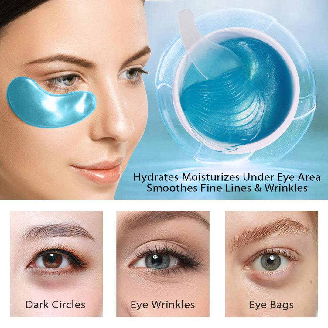 Aliver Hyaluronic Acid Under Eye Patches Mask for Puffiness Dark Circles Removal Pads