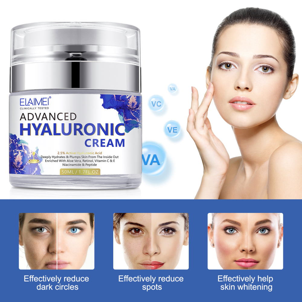 ELAIMEI Pure Hyaluronic Acid Cream for Face, 50ml