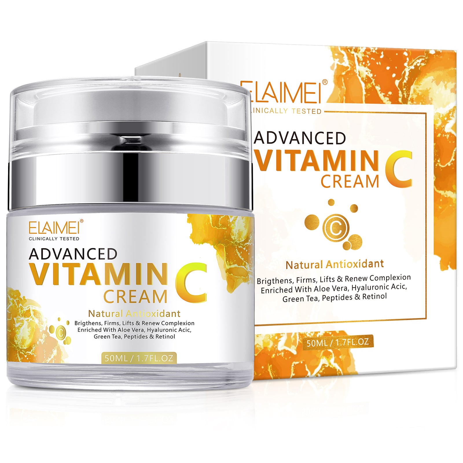 Elaimei Vitamin C Face Cream Moisturizer Day Night