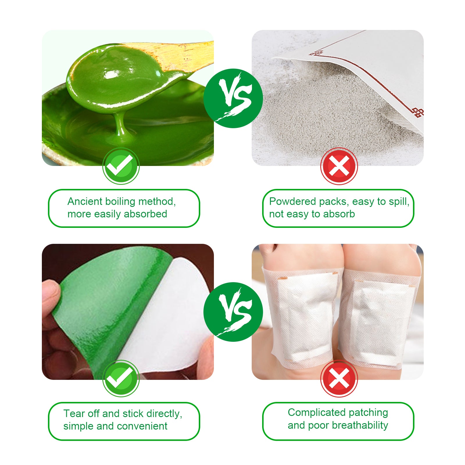 SEFUDUN Wormwood Ginger Detox Foot Patches, 16pcs