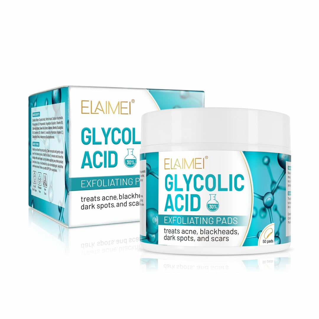 Elaimei Glycolic Acid AHA Chemical Peel Pads for Facial Skin