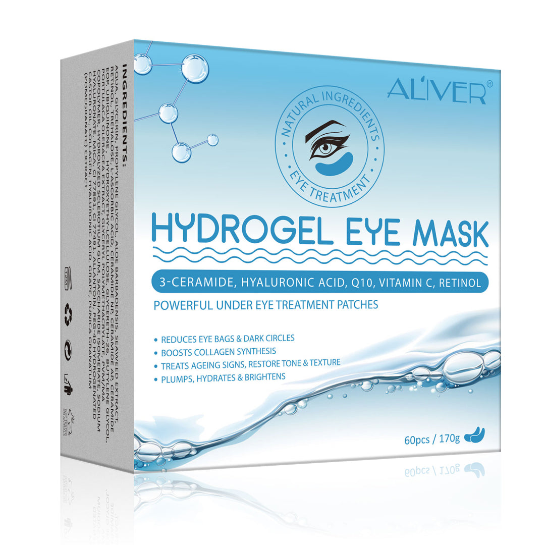 Aliver Hyaluronic Acid Under Eye Patches Mask for Puffiness Dark Circles Removal Pads
