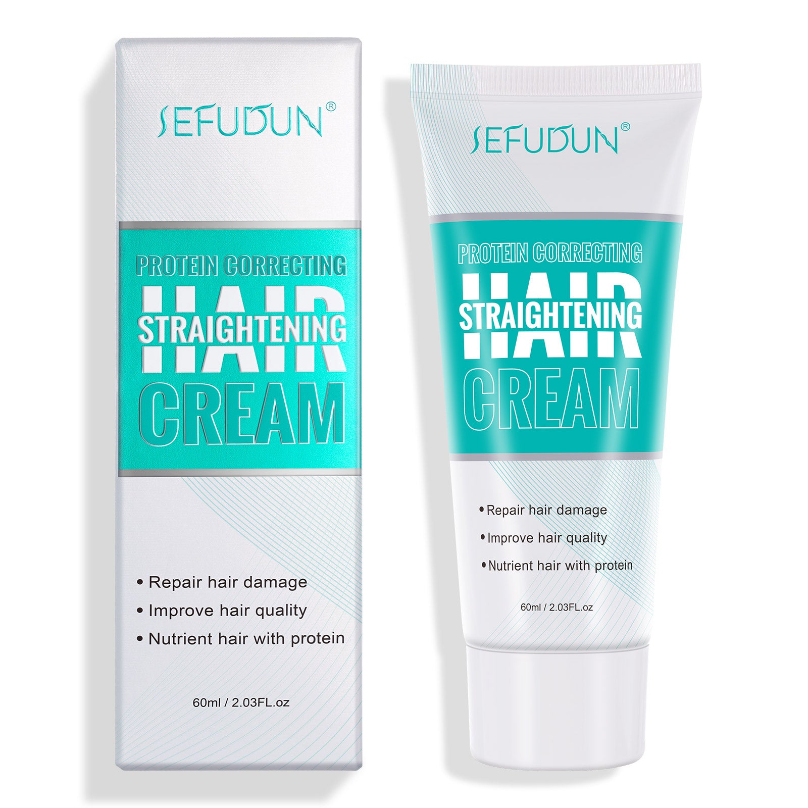 SEFUDUN Hair Straightening Cream, 60ml