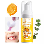 ALIVER Orange Flavor Foam Toothpaste for Kids, 60ml