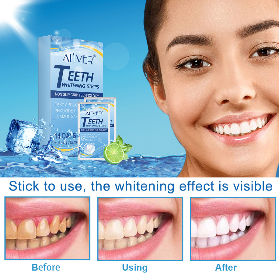 ALIVER Teeth Whitening Strips Professional Dental Oral Care