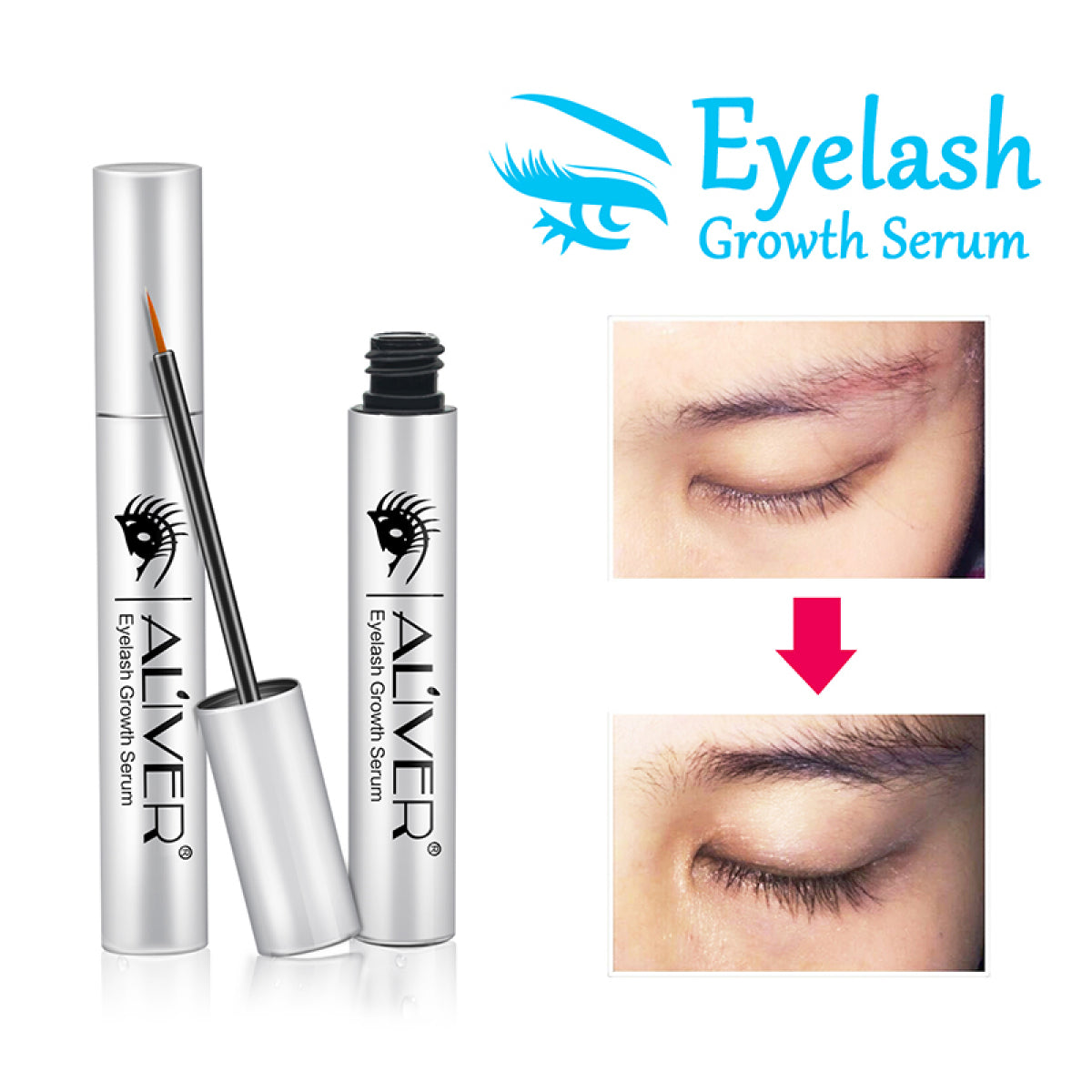 ALIVER Enhancing Eyelash Growth Serum, 5ml