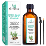 NIFEISHI Authentic Jamaican Black Castor Oil with Rosemary, 100ml