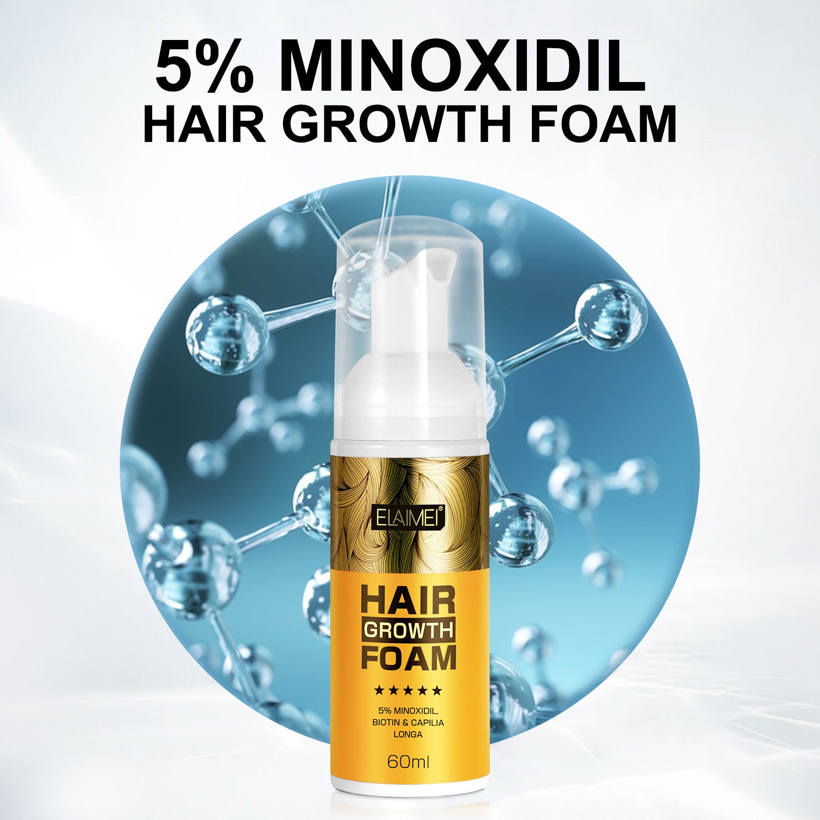 ELAIMEI Hair Regrowth Foam, 60ml