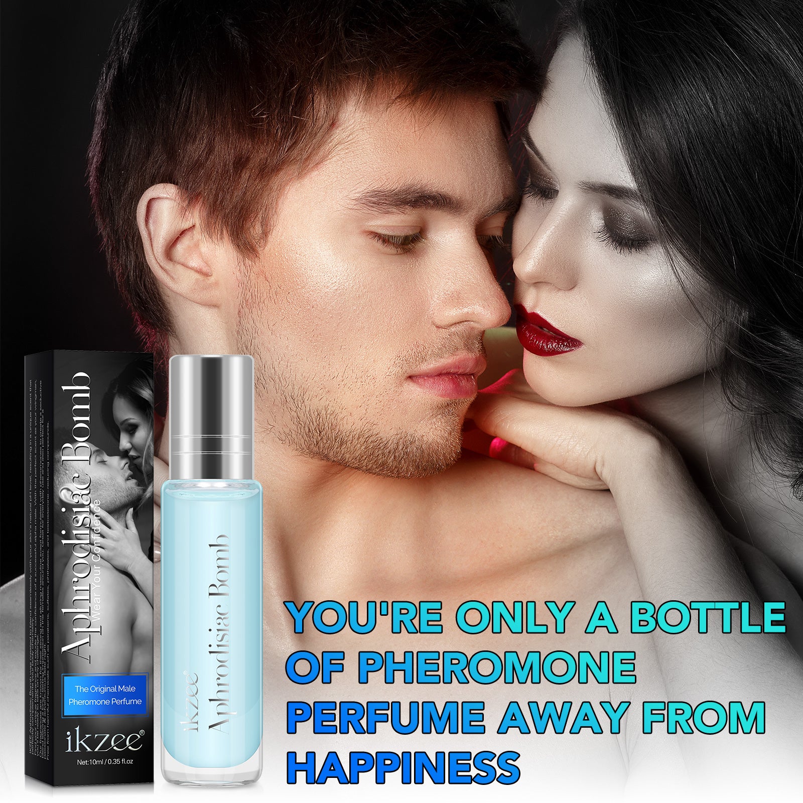 IKZEE Aphrodisiac Bomb for Men, Pheromone Perfume 10ml