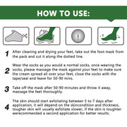 Aliver Tea Tree Soft Foot Peel Mask for Feet Dead Skin Remover