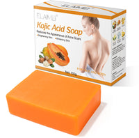 ELAIMEI Papaya Kojic Acid Soap for Face and Body, 100g