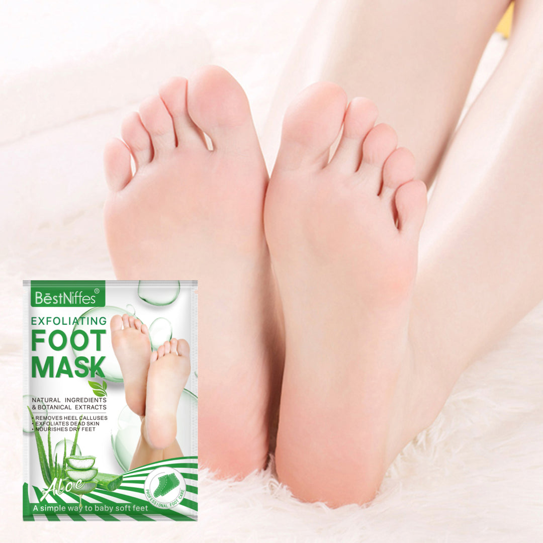 BESTNIFFES Exfoliating Foot Peel Mask, 3 pairs (ALOE)