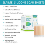 Elaimei Silicone Gel Sheet Roll for Scar Removal Treatment Tape 1.5M