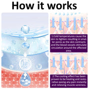 ELAIMEI Ice Roller Facial Cube Massager, Purple