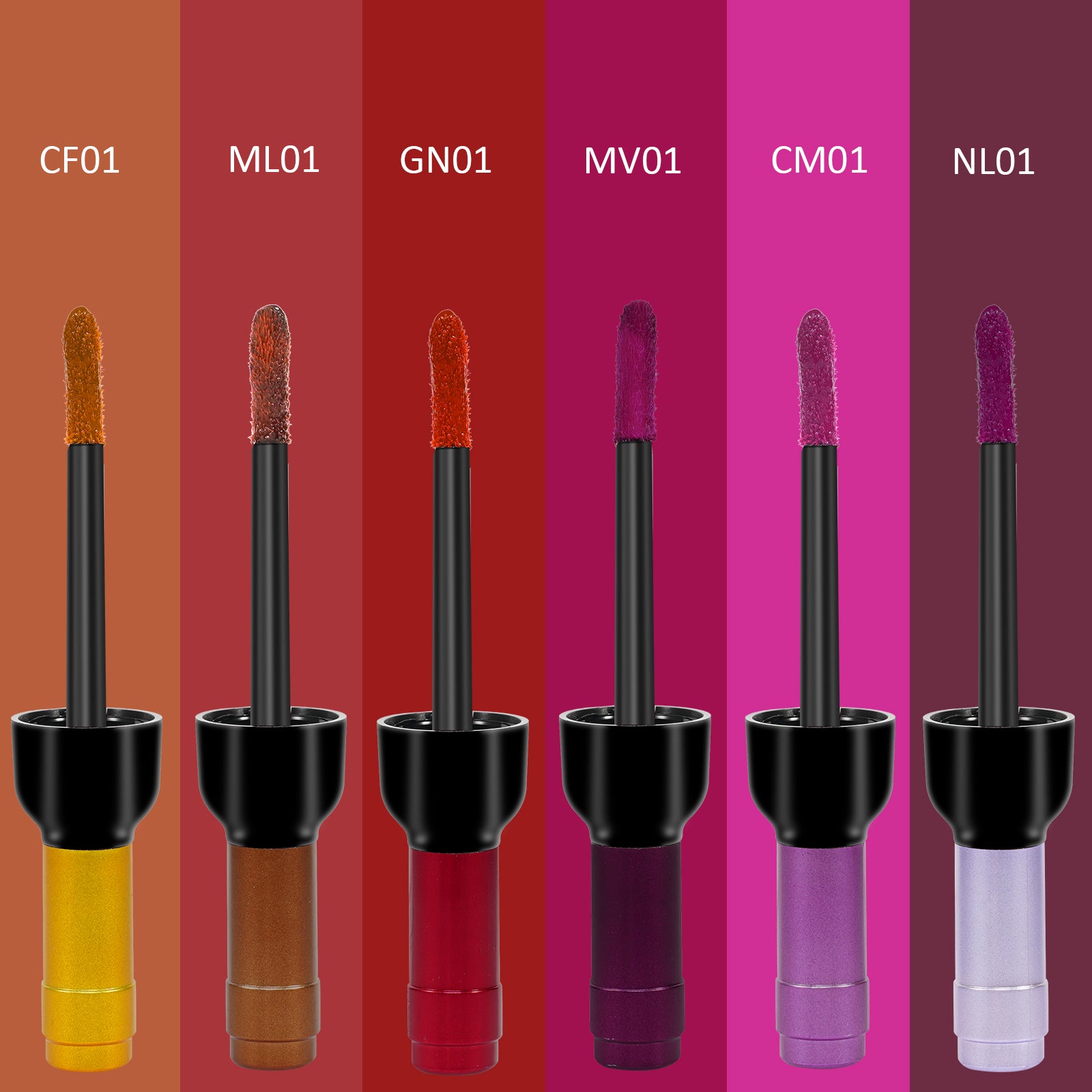 ALIVER Matte Gloss Lipstick Set, 6 Colors