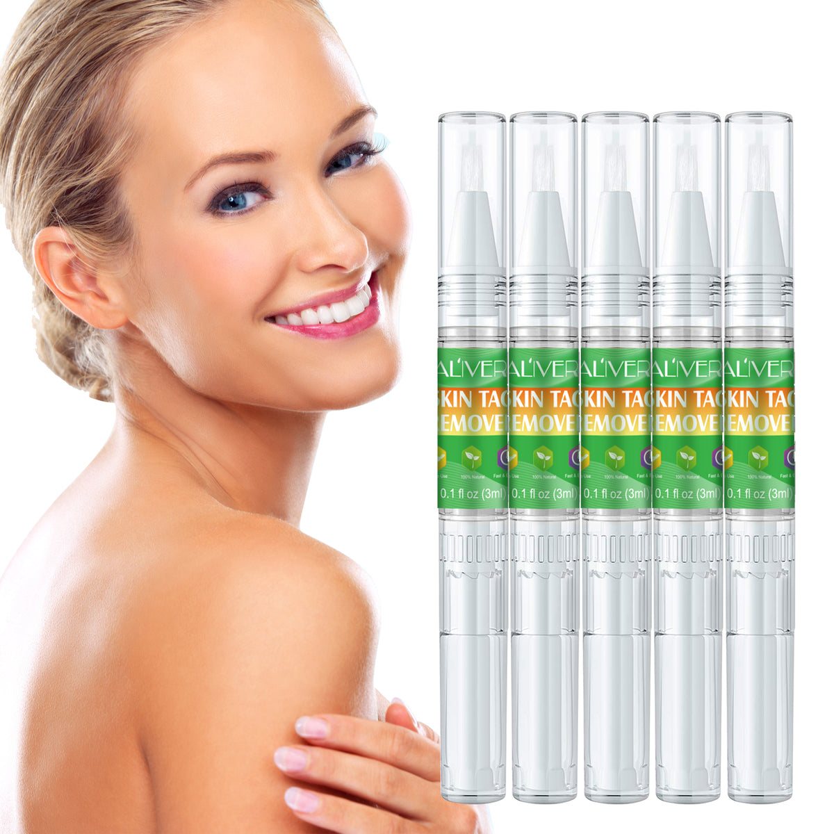 ALIVER Body Skin Tag Remover Pens, Anti Mole & Wart Kit, 5pcs