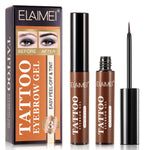 ELAIMEI Tattoo Eyebrow Gel, Peel Off Tint (Light Brown)