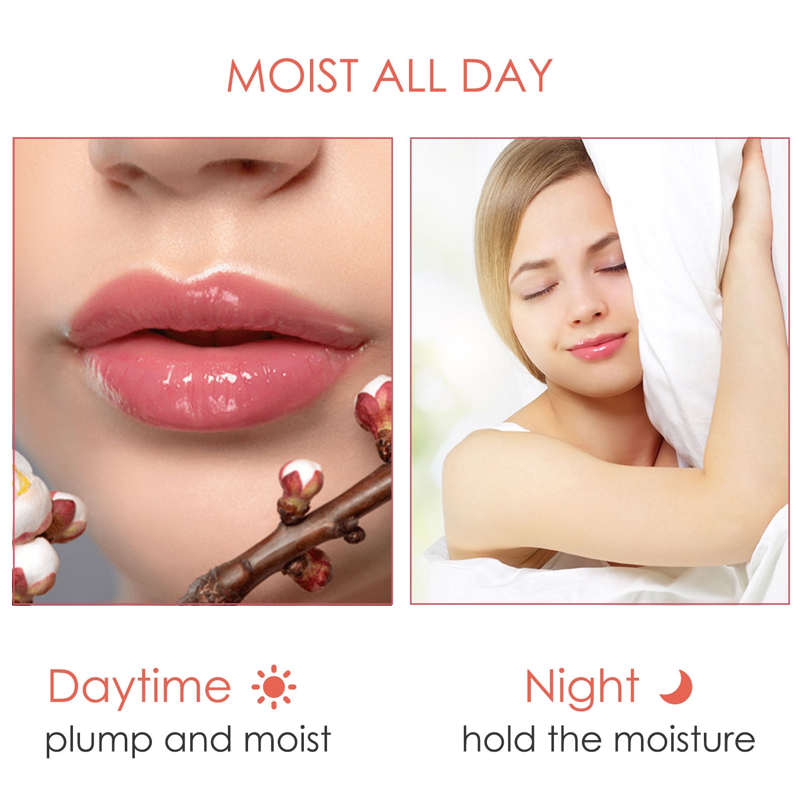 NIFEISHI 2pcs Day & Night Lip Plumper Set
