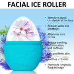 ELAIMEI Ice Roller Facial Cube Massager, Blue