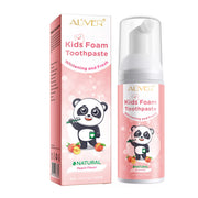 ALIVER Peach Flavor Foam Toothpaste for Kids, 60ml