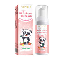 ALIVER Peach Flavor Foam Toothpaste for Kids, 60ml
