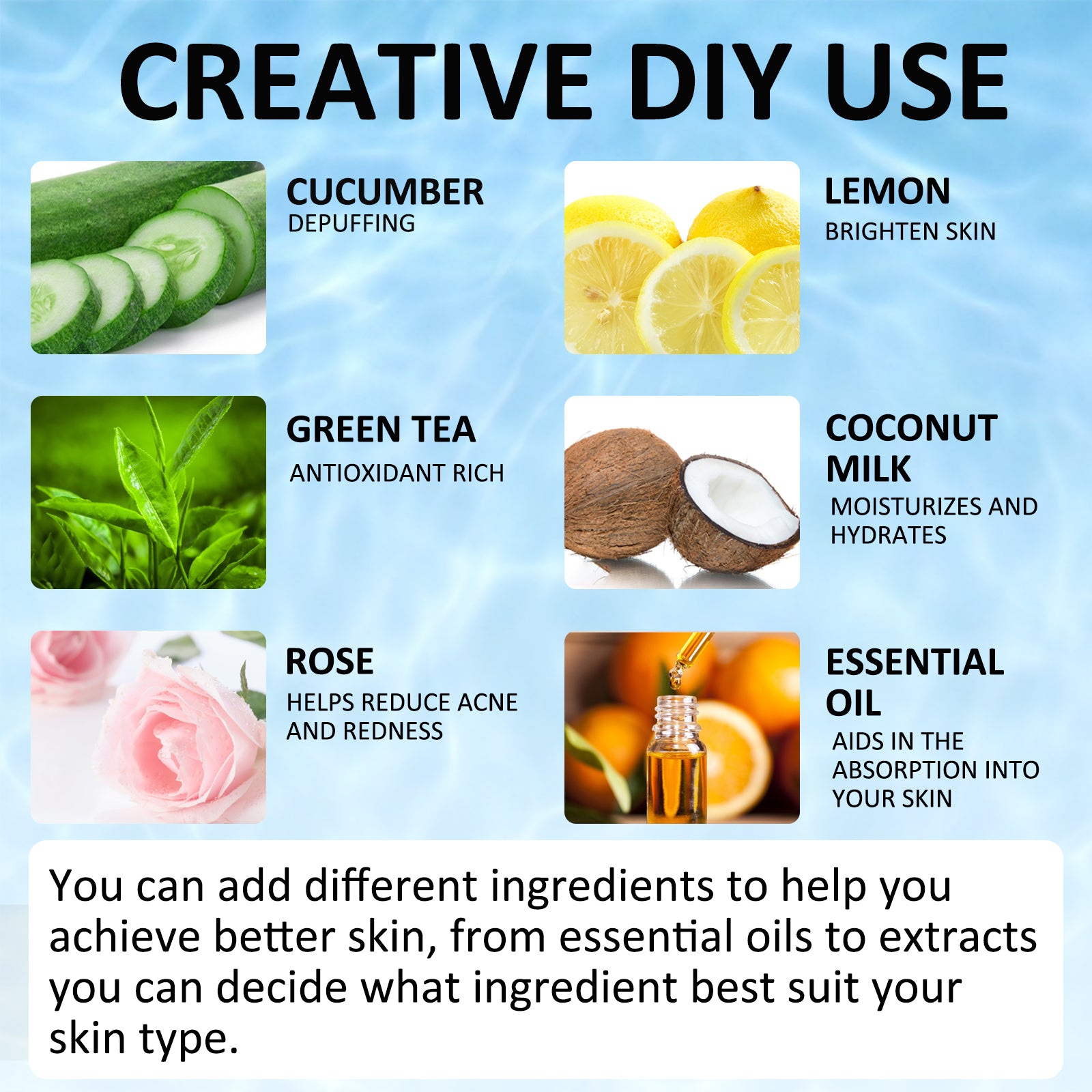 ELAIMEI Ice Roller Facial Cube Massager, Blue