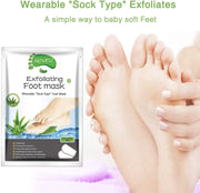 Aliver Aloe Soft Foot Peel Mask for Feet Dead Skin Remover