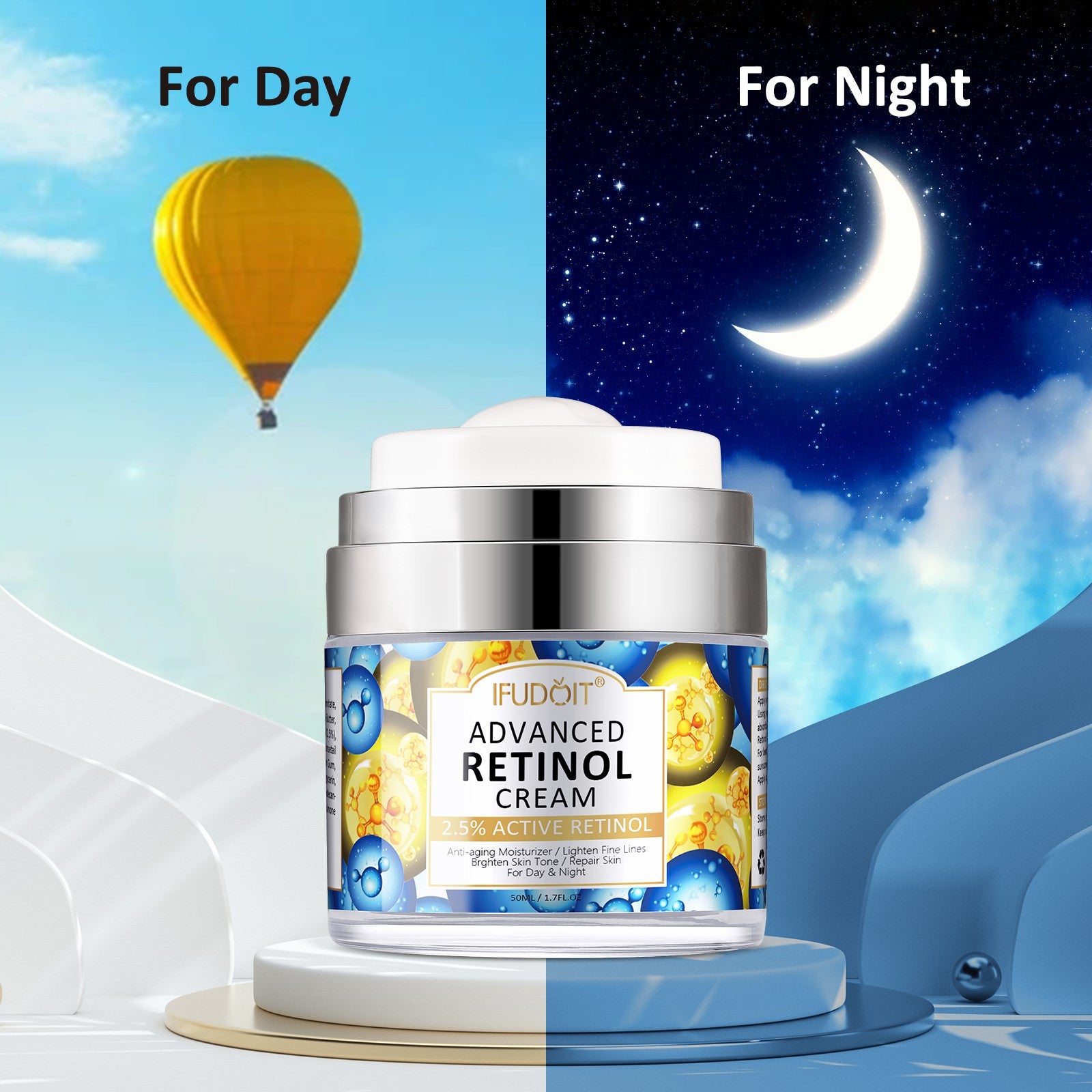 IFUDOIT Advanced 2.5% Retinol Face Cream, 50ml