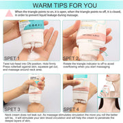 Aliver Firming Neck Skin Cream Roller for Facial Lifting Massage