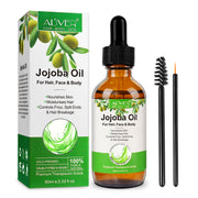 ALIVER Pure Jojoba Oil for Hair, Face & Body, 60ml