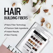 ELAIMEI Hair Building Fibers Alopecia Keratin Thicker Concealer Hair Loss Powder for Men & Women, Dark Brown Bag 50g