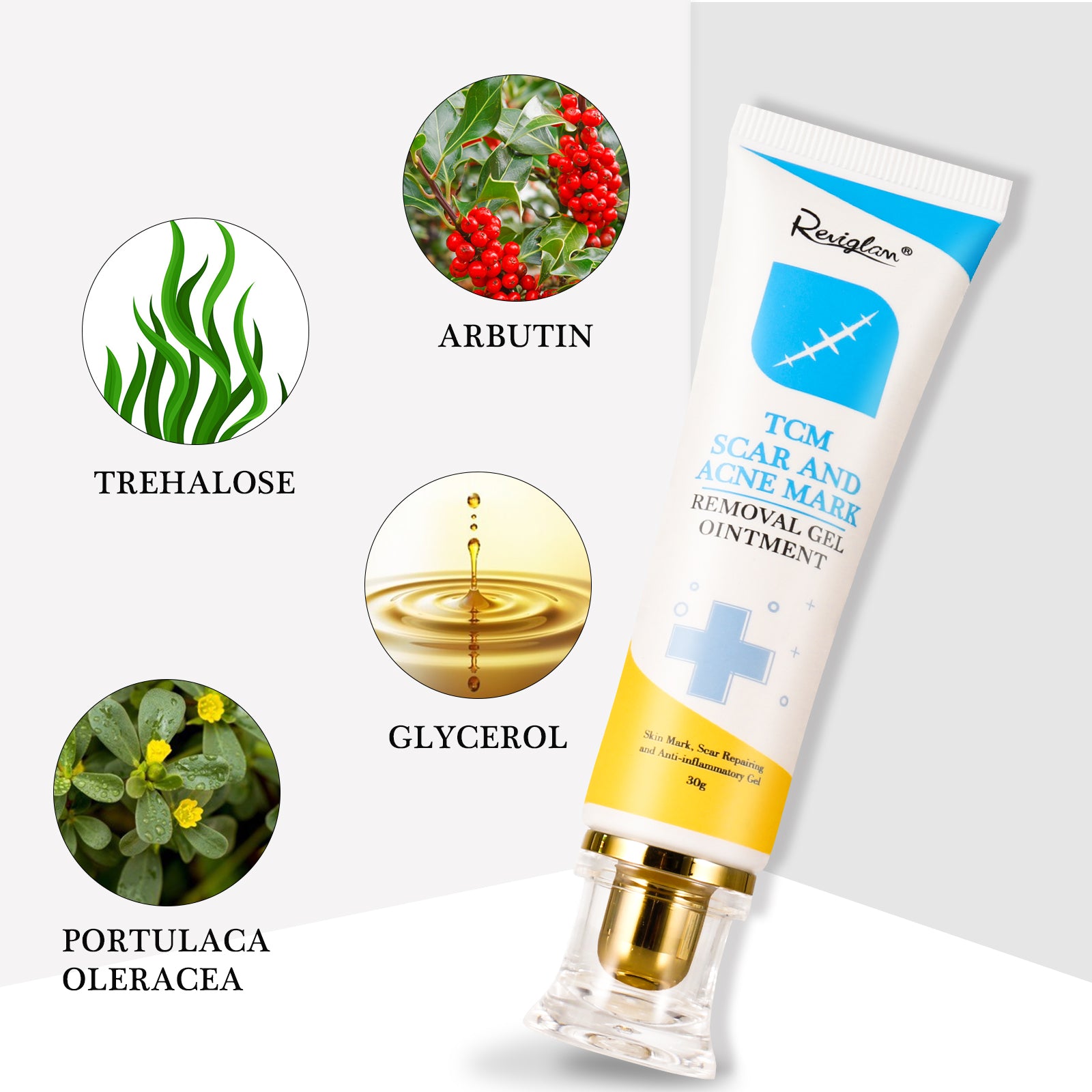 REVIGLAN TCM Scar And Acne Mark Removal Gel Ointment, 30g