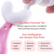 ALIVER Peach Flavor Foam Toothpaste for Kids, 60ml