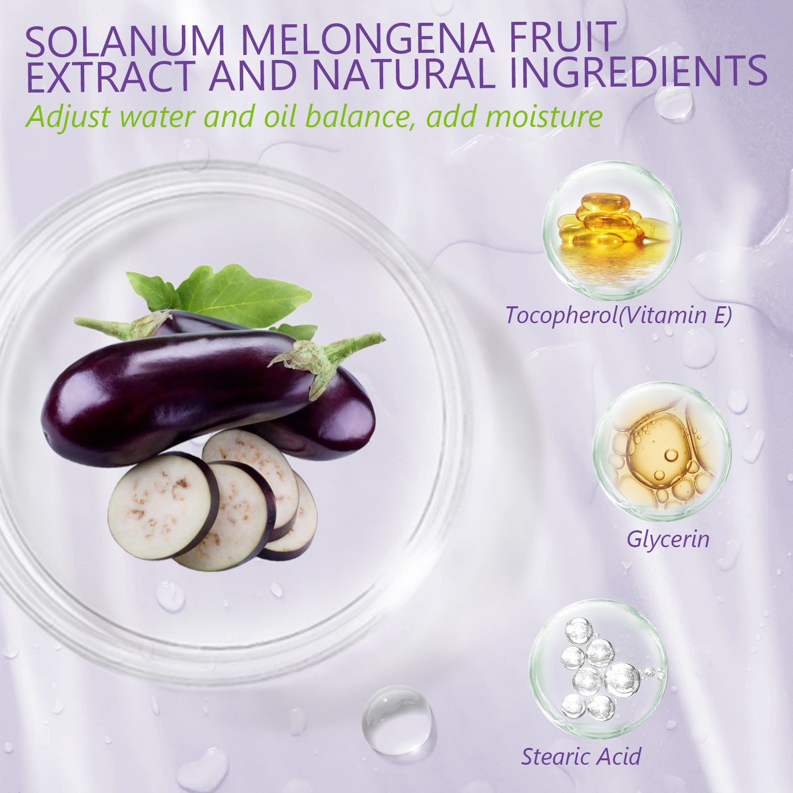 ELAIMEI Eggplant Purifying Clay Stick Mask, 40g