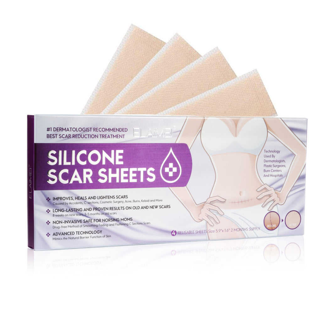 ELAIMEI Silicone Scar Gel Sheets Skin Treatment