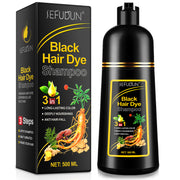 SEFUDUN 3in1 BLACK Hair Dye Shampoo, 500ml